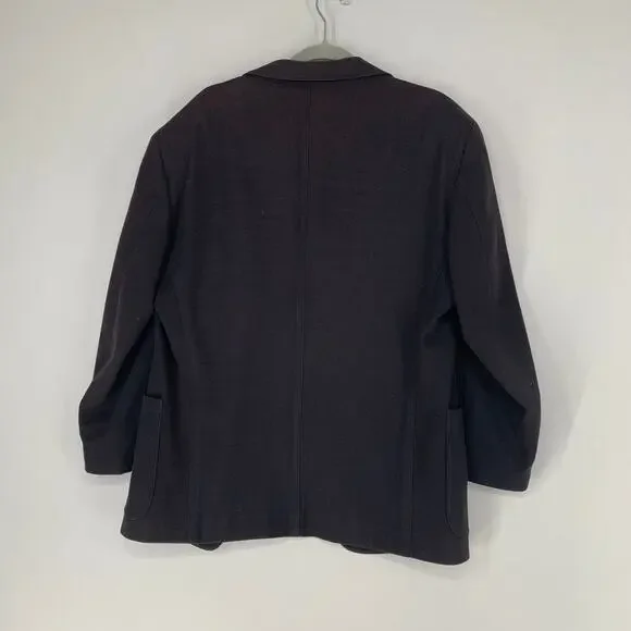 Banana Republic Men Coat M Black Wool Adventure Outfitters Vintage 90s Overcoat